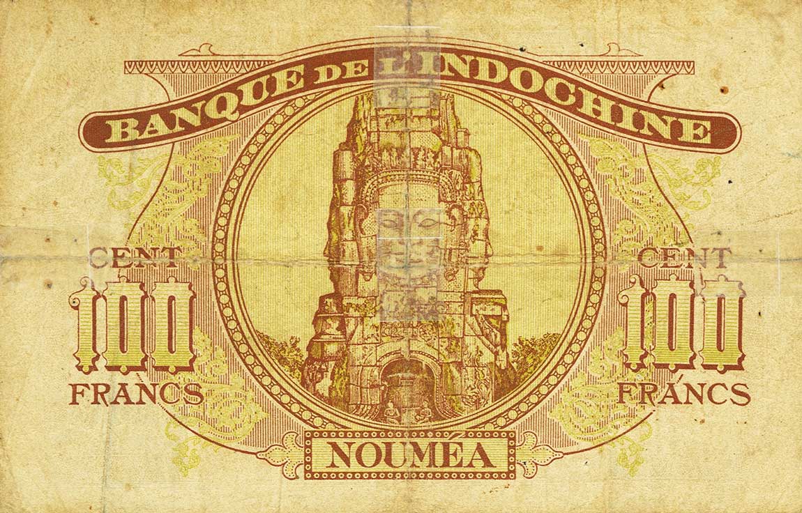 Back of New Hebrides p11: 100 Francs from 1946
