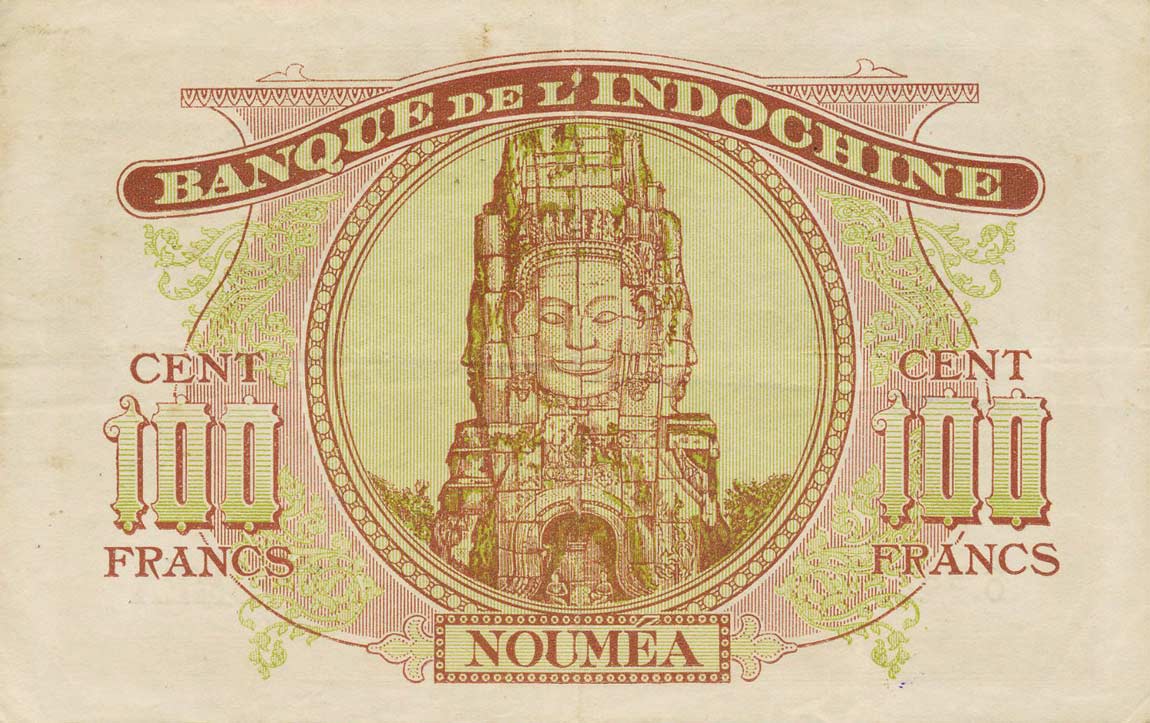 Back of New Hebrides p12: 100 Francs from 1947