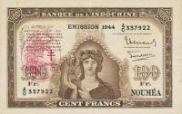 Gallery image for New Hebrides p12: 100 Francs