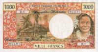 Gallery image for New Hebrides p20a: 1000 Francs