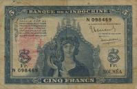 Gallery image for New Hebrides p5: 5 Francs