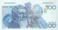 Gallery image for Belgium p141s: 500 Francs