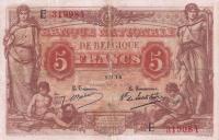 Gallery image for Belgium p74a: 5 Francs