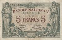 Gallery image for Belgium p75a: 5 Francs
