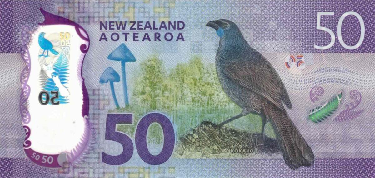 Back of New Zealand p194c: 50 Dollars from 2021