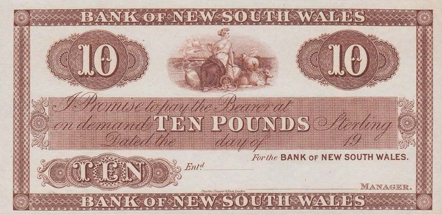 Front of New Zealand pS164: 10 Pounds from 1923