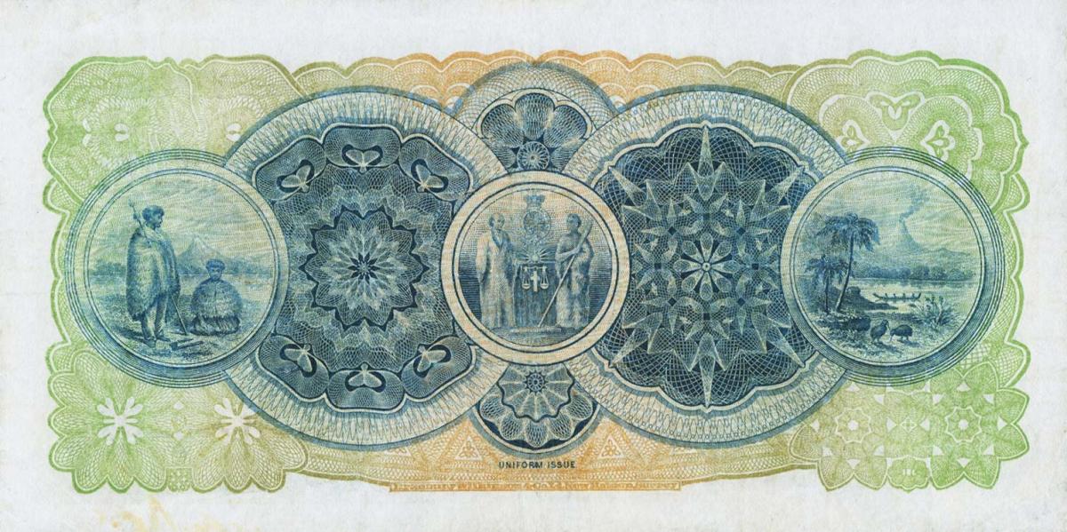 Back of New Zealand pS235a: 5 Pounds from 1924