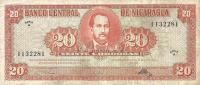 p110 from Nicaragua: 20 Cordobas from 1962
