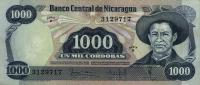 Gallery image for Nicaragua p139a: 1000 Cordobas