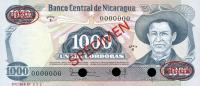 Gallery image for Nicaragua p139s: 1000 Cordobas