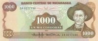 Gallery image for Nicaragua p156r: 1000 Cordobas