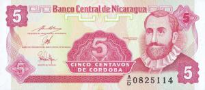 Gallery image for Nicaragua p168a: 5 Centavos from 1991