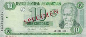 Gallery image for Nicaragua p191s: 10 Cordobas