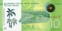 Gallery image for Nicaragua p209a: 10 Cordobas from 2014