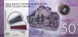 p211s from Nicaragua: 50 Cordobas from 2014