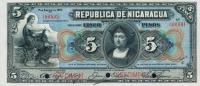 Gallery image for Nicaragua p45s: 5 Pesos
