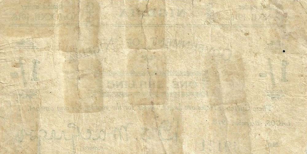 Back of Nigeria p1: 1 Shilling from 1918