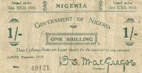p1 from Nigeria: 1 Shilling from 1918