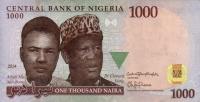 Gallery image for Nigeria p36j: 1000 Naira from 2014