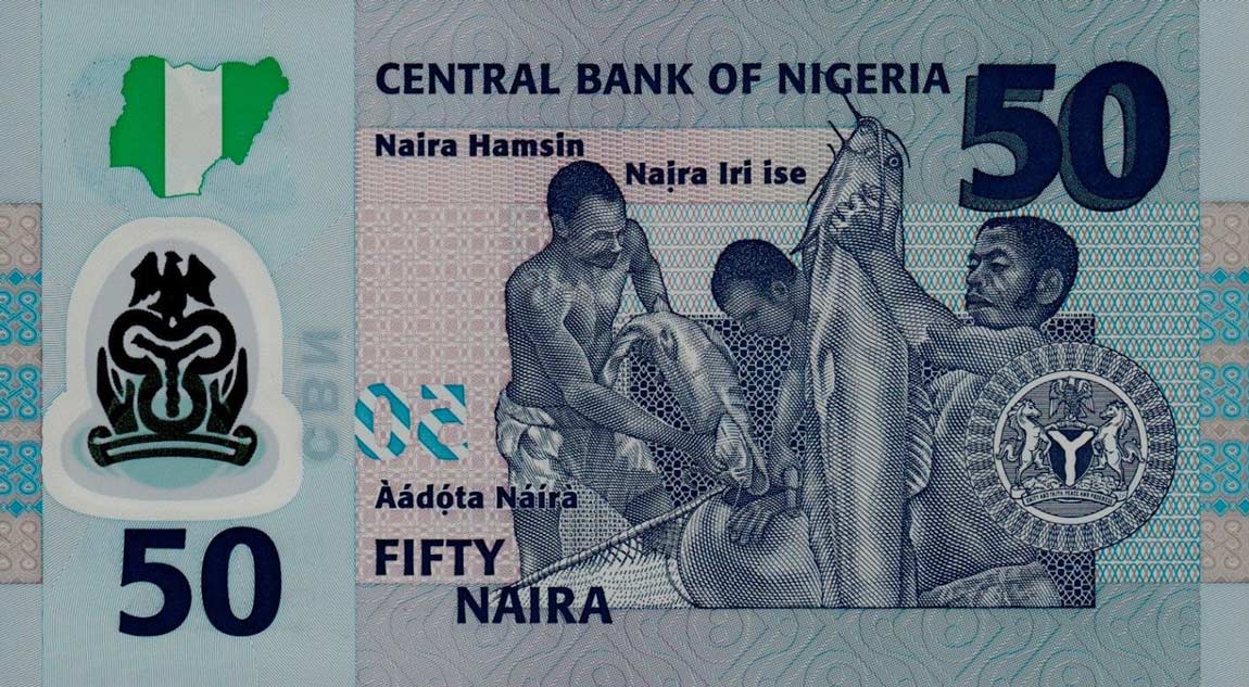 Back of Nigeria p37: 50 Naira from 2010