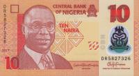 Gallery image for Nigeria p39h: 10 Naira from 2017