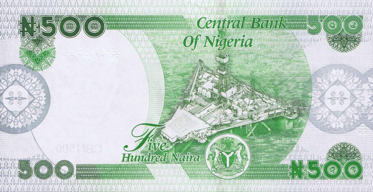 Back of Nigeria p48a: 500 Naira from 2022