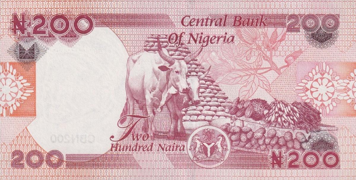 Back of Nigeria p47a: 200 Naira from 2022