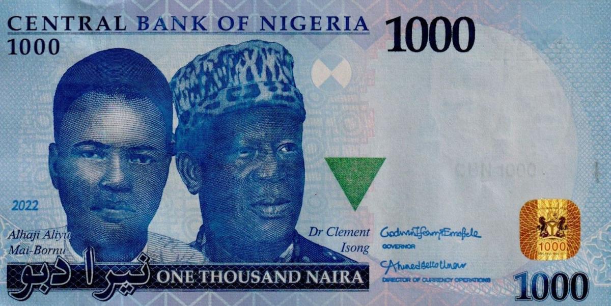 Front of Nigeria p49a: 1000 Naira from 2022
