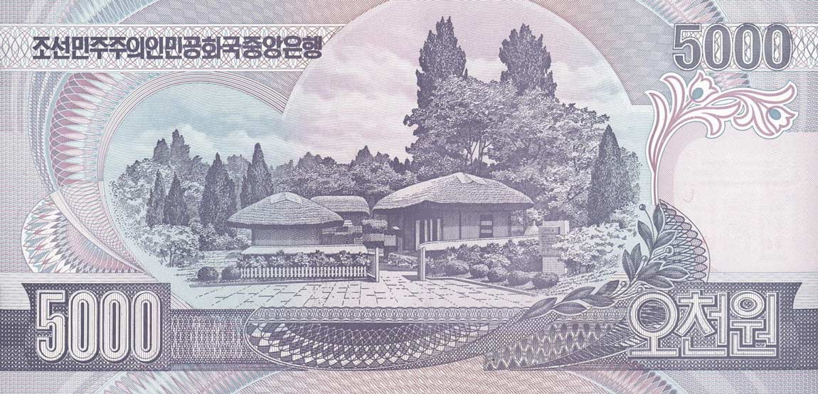 Back of Korea, North p46b: 5000 Won from 2002