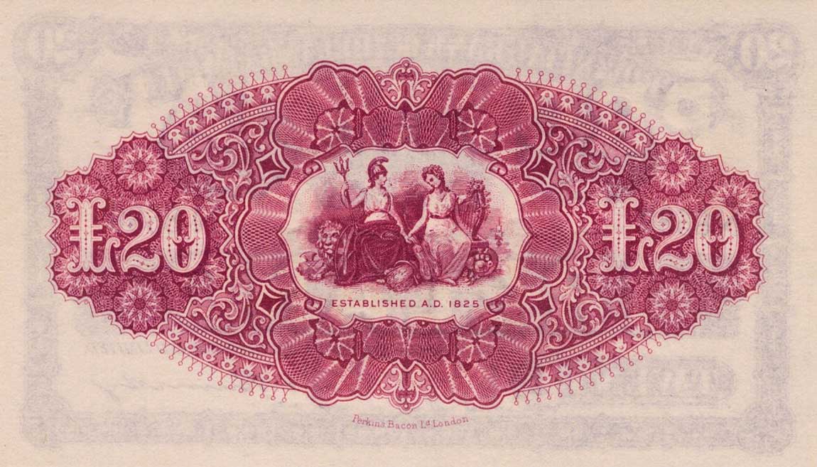Back of Northern Ireland p234b: 20 Pounds from 1943