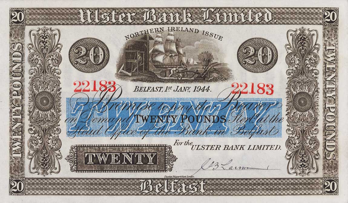 Front of Northern Ireland p318: 20 Pounds from 1941