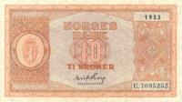 Gallery image for Norway p26b: 10 Kroner