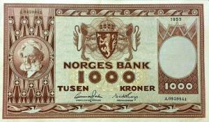 Gallery image for Norway p35a: 1000 Kroner