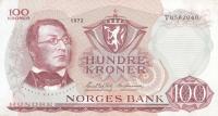 p38f from Norway: 100 Krone from 1972