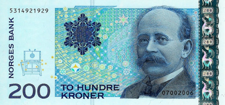 RealBanknotes.com > Norway p50d: 200 Krone from 2006