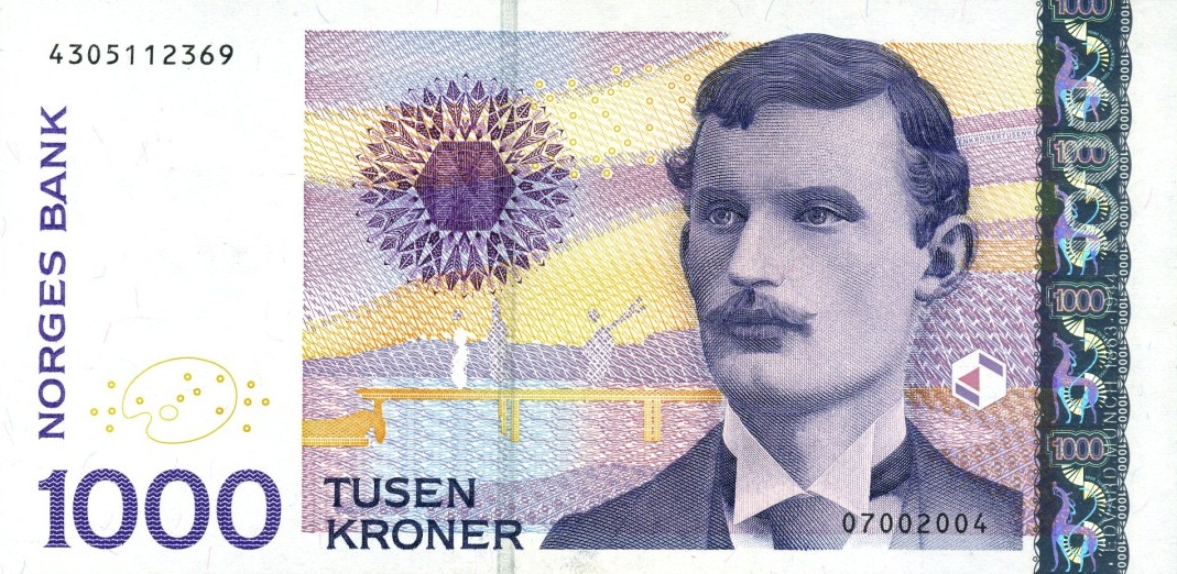 Front of Norway p52b: 1000 Krone from 2004