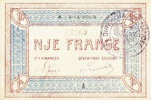 Gallery image for Albania pS148a: 1  Franc