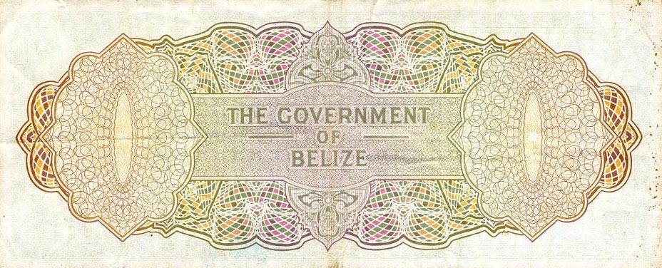 Back of Belize p37c: 20 Dollars from 1976