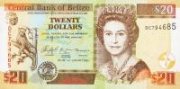 Gallery image for Belize p69b: 20 Dollars