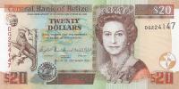 Gallery image for Belize p69c: 20 Dollars