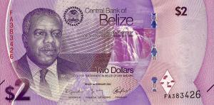 Gallery image for Belize p73: 2 Dollars from 2025