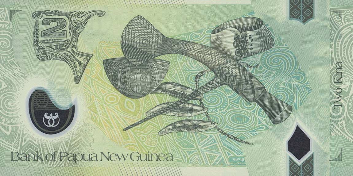 Back of Papua New Guinea p28a: 2 Kina from 2007