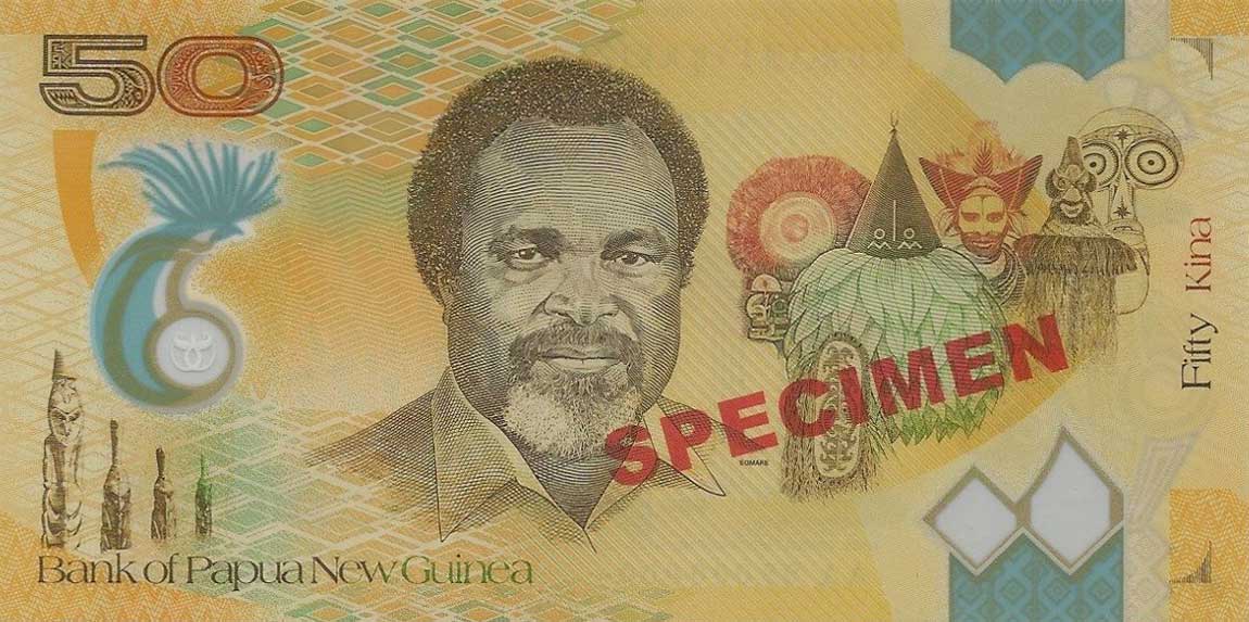 Back of Papua New Guinea p32s: 50 Kina from 2008