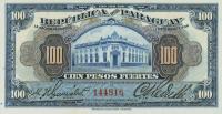 Gallery image for Paraguay p167a: 100 Pesos
