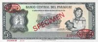 Gallery image for Paraguay p195s: 5 Guarani