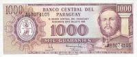 p207a from Paraguay: 1000 Guarani from 1952