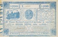 p25 from Paraguay: 5 Pesos from 1865