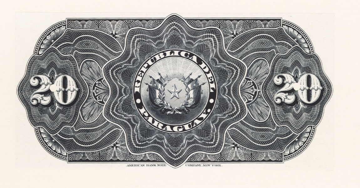 Back of Paraguay p99p: 10 Pesos from 1899