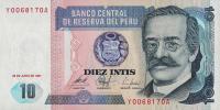 Gallery image for Peru p129r: 10 Intis