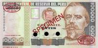 Gallery image for Peru p144s: 100000 Intis